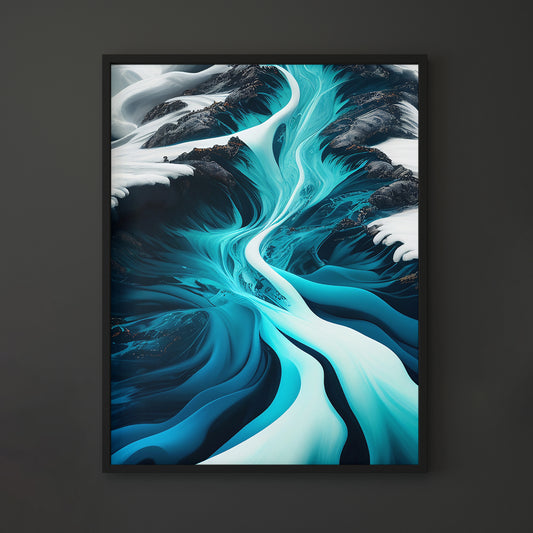 Meltwater Breaks Fine Art Print